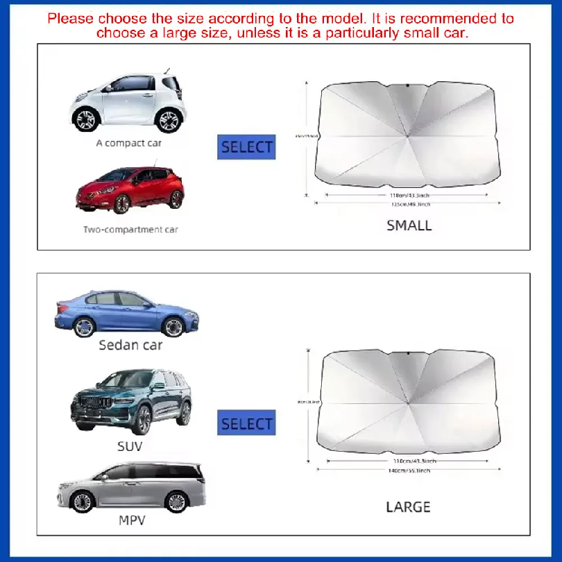 Portable Car Sun Shade Umbrell - огляд і ціна Car Sunshade Windshield Umbrella Foldable