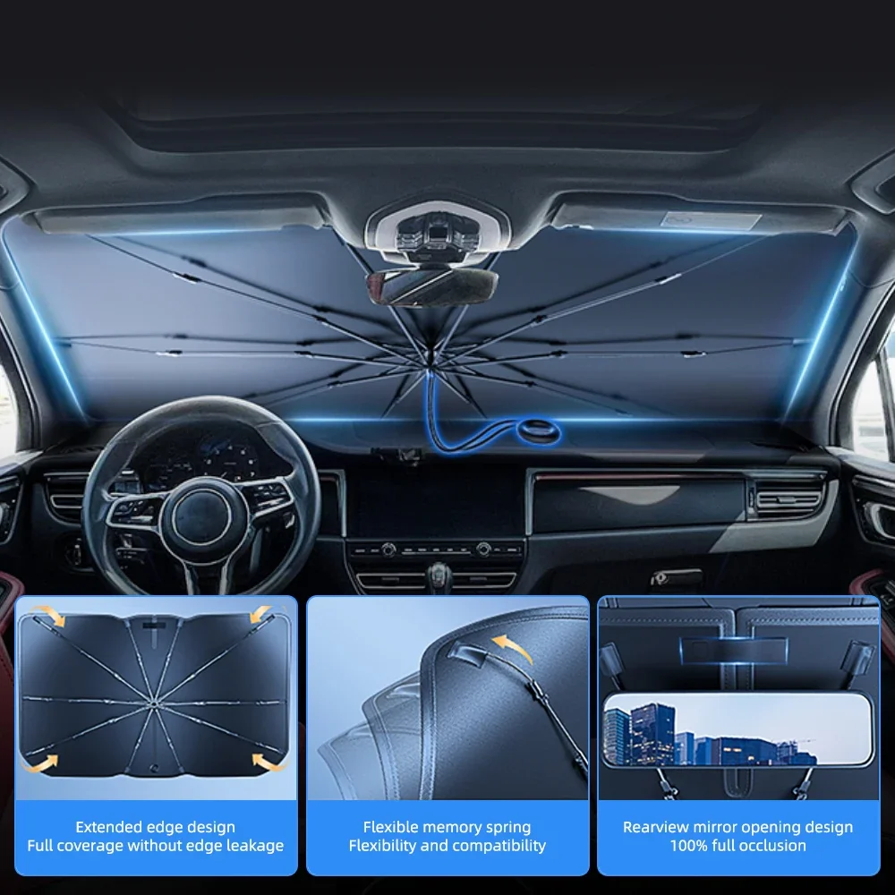 Car Sunshade Windshield Window - огляд і ціна Car Sunshade Windshield Umbrella Foldable