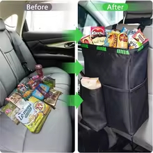 Black Car Waterproof Trash Bag - огляд і ціна Waterproof Car Trash Can With Lid
