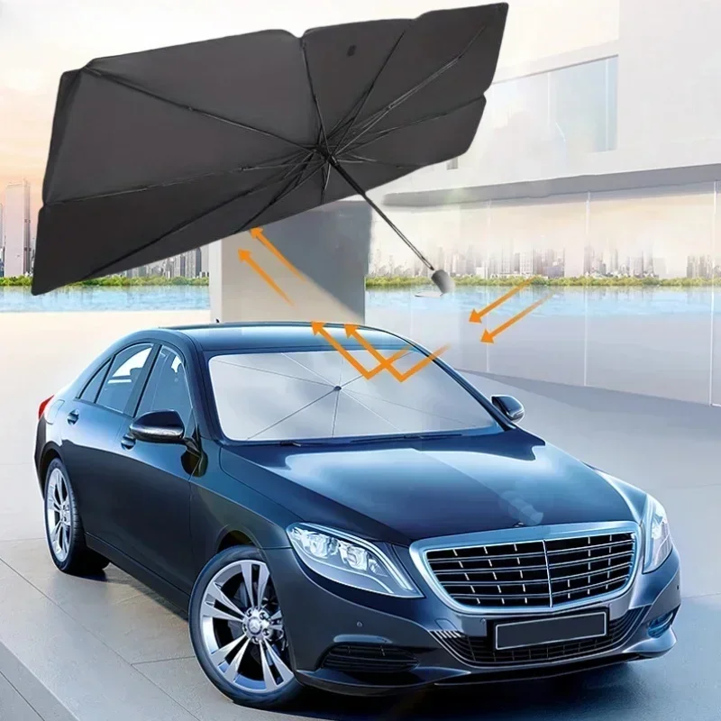 Car Windshield Sun Shade Umbre - огляд і ціна Car Sunshade Windshield Umbrella Foldable