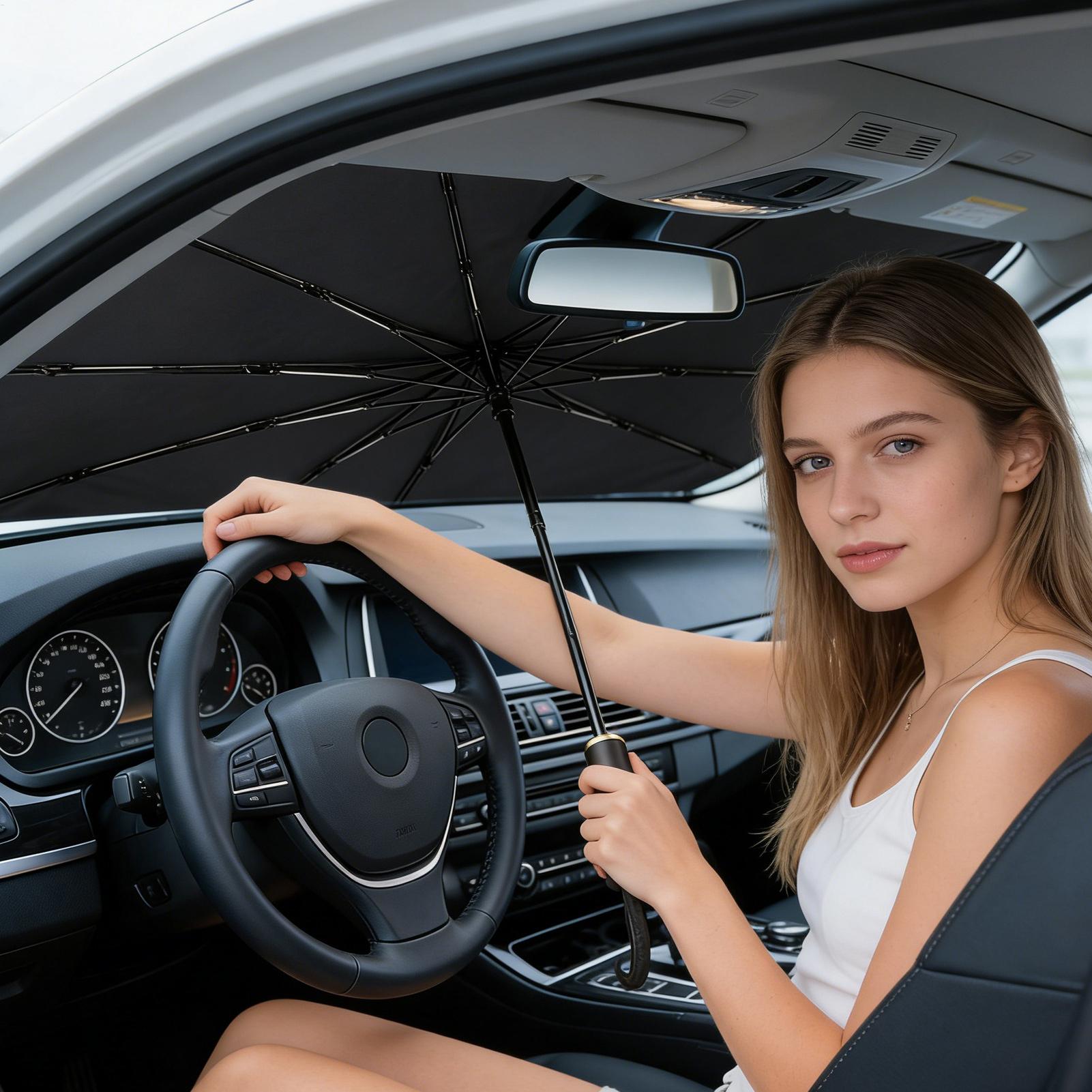 Car Windshield Sunshade UV Pro - огляд і ціна Car Sunshade Windshield Umbrella Foldable